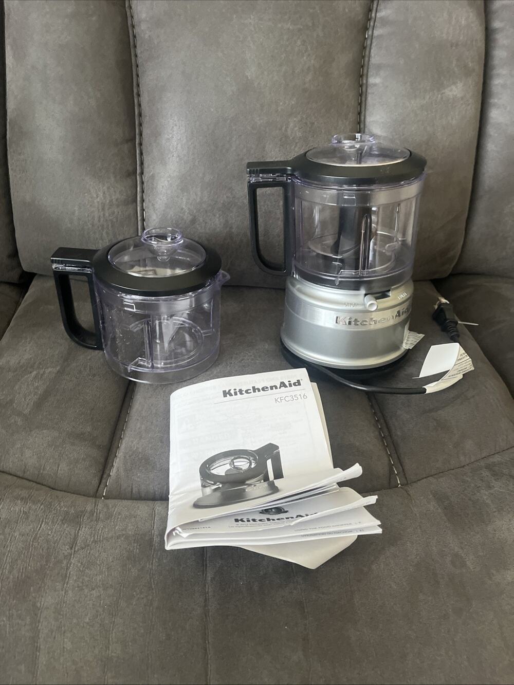 KitchenAid 3.5 Cup Food Chopper, 2 Speeds and Pulse, KFC3516 New. Extra Bowl